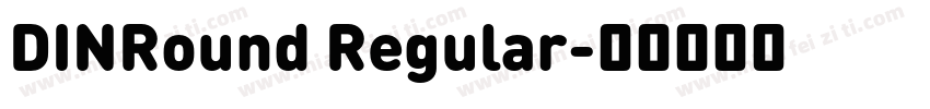 DINRound Regular字体转换